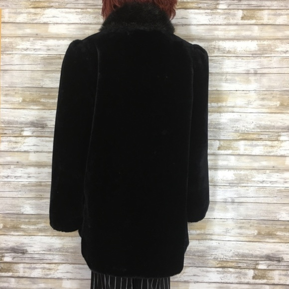 Vintage 80’s 90’s Jordache Faux Fur Jacket - Picture 4 of 6